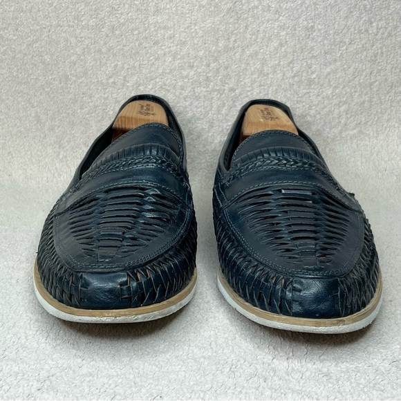 Dune London Leather Huaraches Sandals Men’s 12 Navy Blue Casual Shoes Summer main image 6